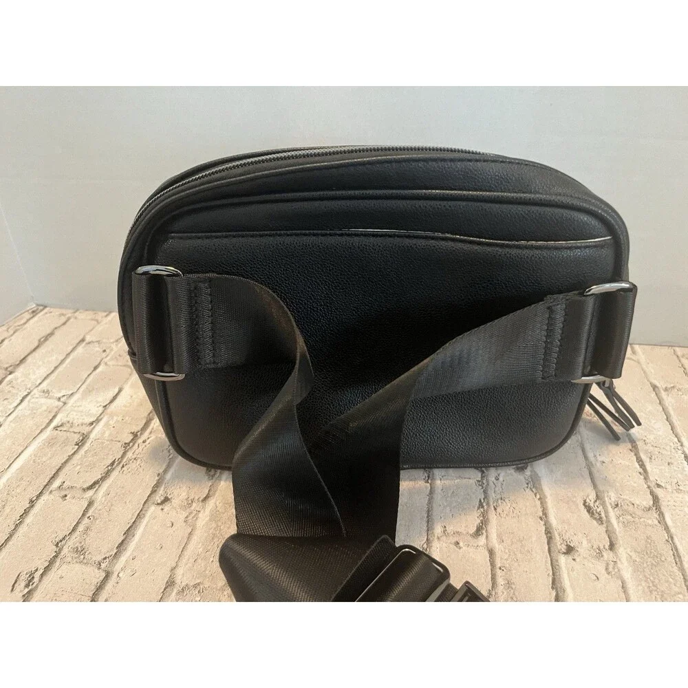 ayla & co Black Leather Belt Bag